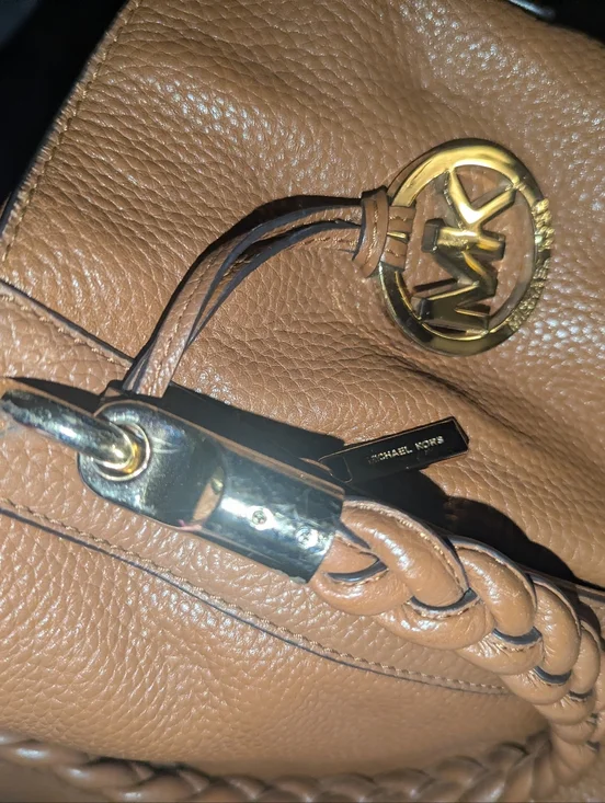 MICHAEL KORS Naomi Leather Tote with Braided Handles - Picture 9 of 16